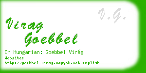 virag goebbel business card